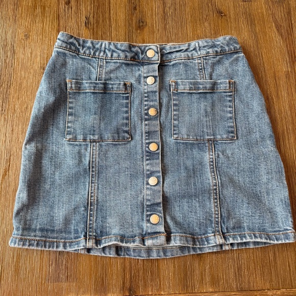 Joe Fresh Other - 3/24$ Girls Blue Denim Mini Skirt with Snaps size 14
